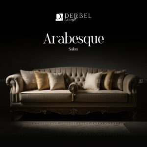 Le salon Arabesque incarne l’élégance intemporelle et le savoir-faire artisanal, avec des lignes